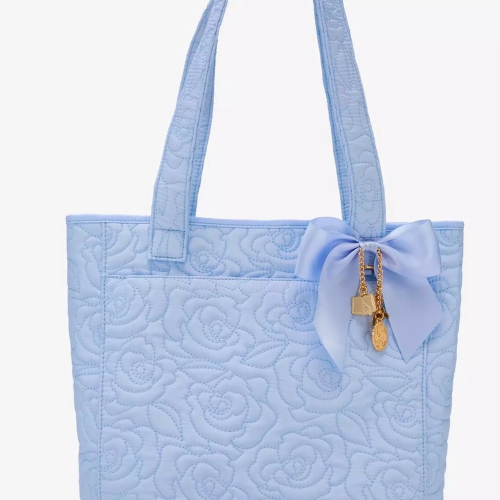 Disney Beauty & The Beast Quilted Roses Tote Bag BoxLunch Exclusive NWT